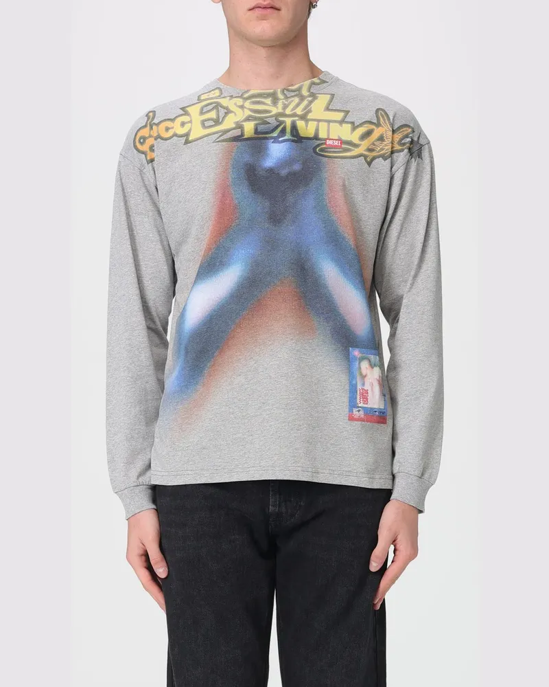 Diesel T-shirt herren Grau