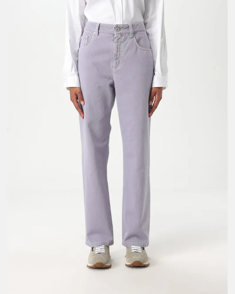 Brunello Cucinelli Hose damen Violett