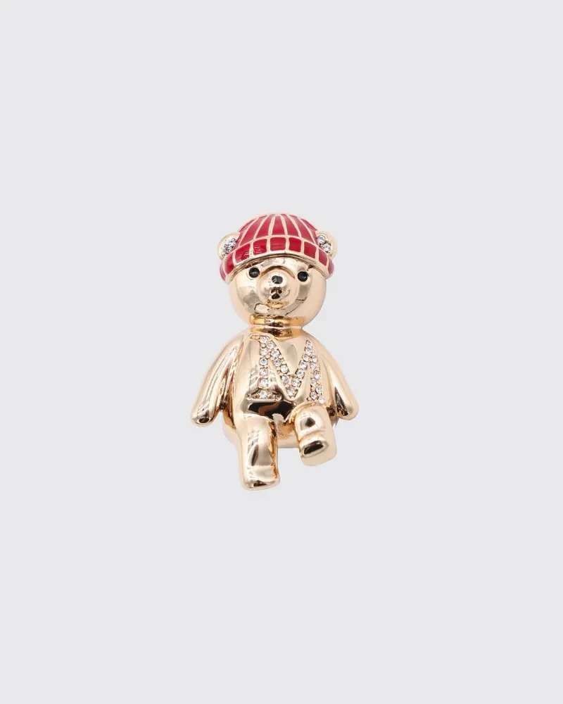 Max Mara Schmuckbrosche aus goldfarbenem Metall Gold
