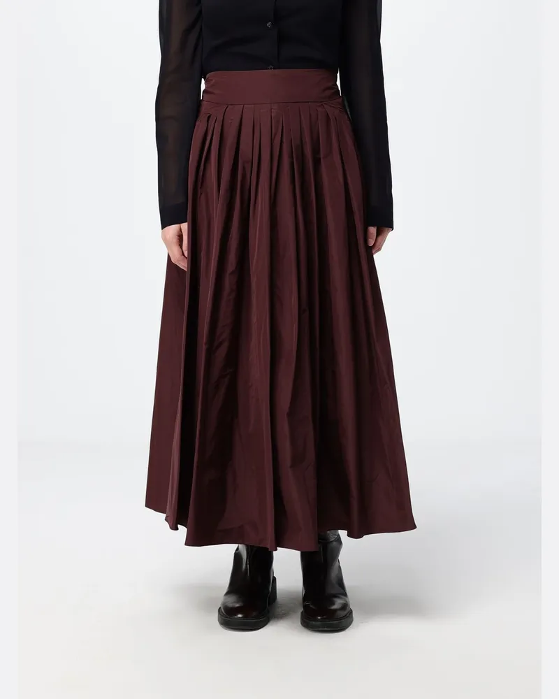 Max Mara Ausgestellter Midi-Rock aus technischem Gewebe mit hohem Bund Ruby