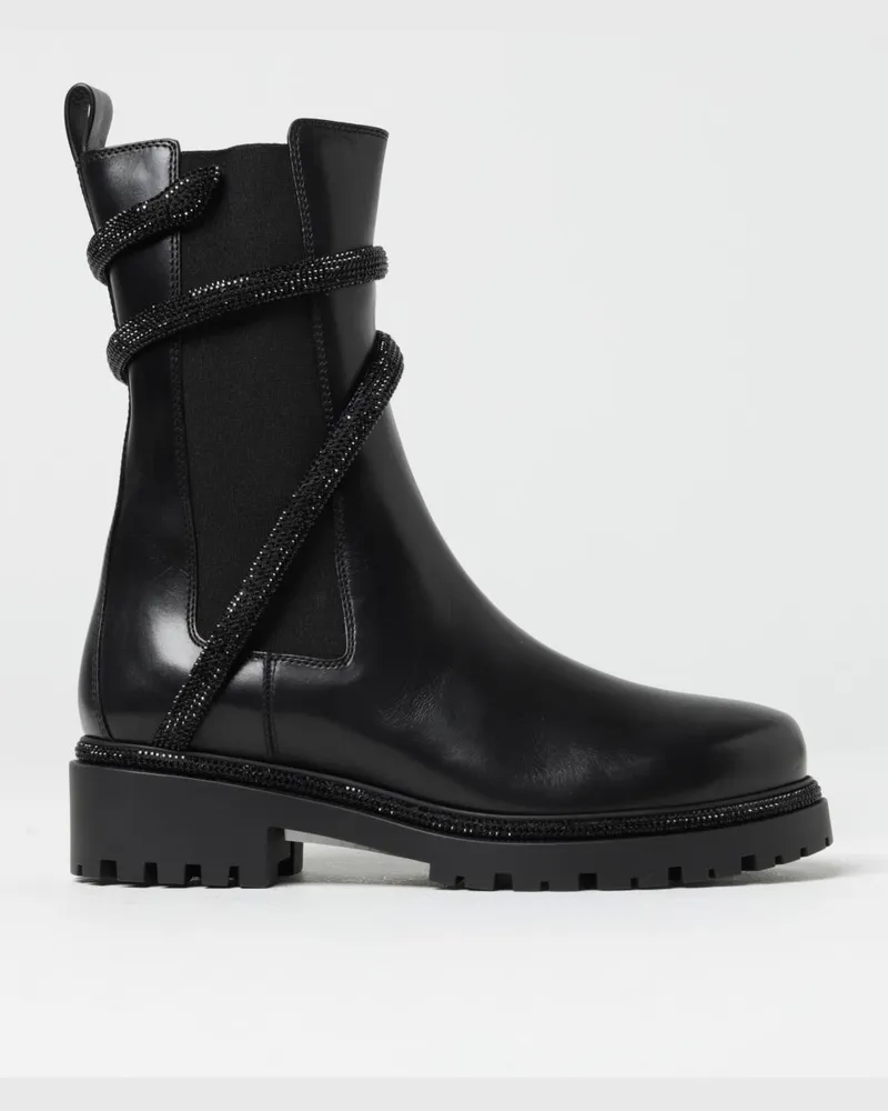 René Caovilla Flache stiefeletten damen Schwarz