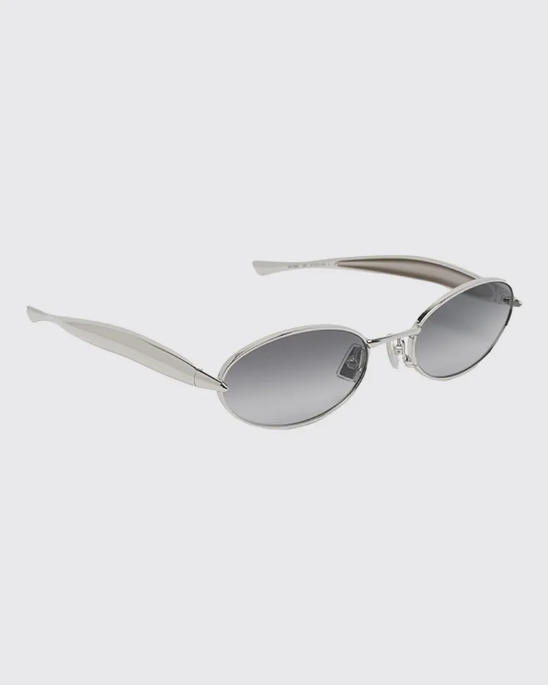 Bottega Veneta Sardine Sonnenbrille aus Metall Silber
