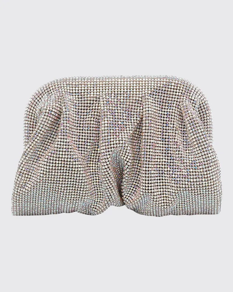 Benedetta Bruzziches Drapierte Venus Mini-Tasche aus Kristall-Mesh Pink