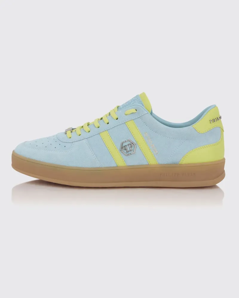 Philipp Plein Retro Rebel Wildleder-Sneakers Türkis