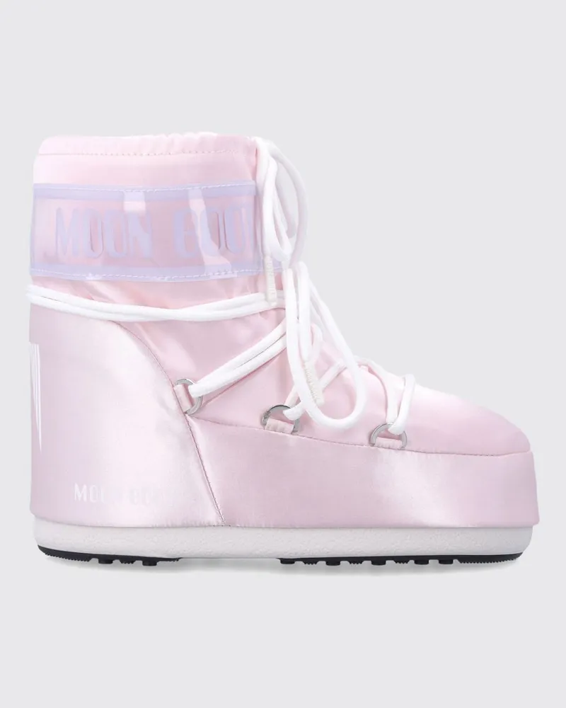 Moon Boot Flache stiefeletten damen Pink