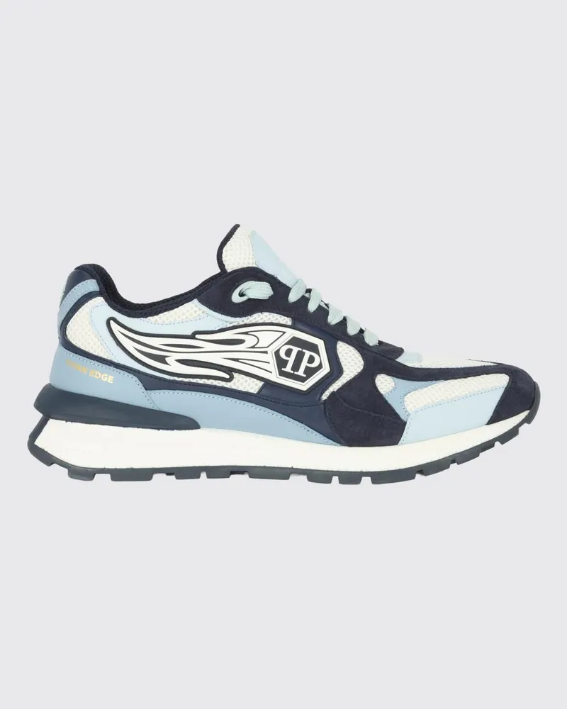 Philipp Plein Sneakers aus Leder und Mesh Türkis