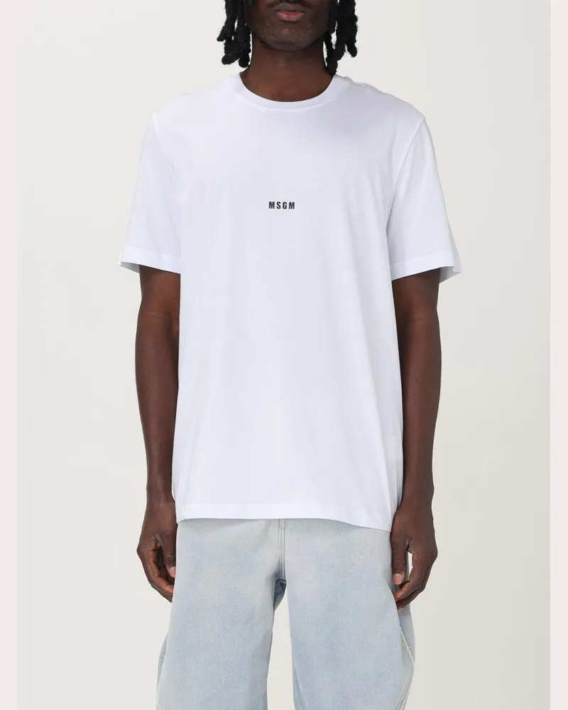 MSGM T-shirt herren Weiß