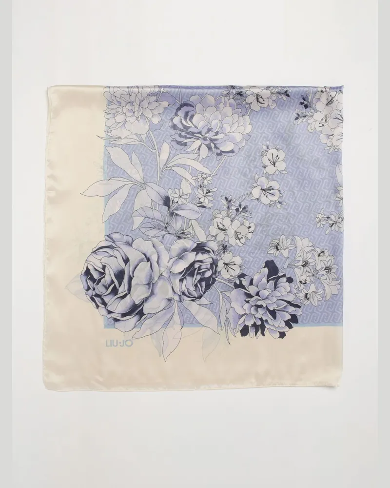Liu Jo Peony Foulard aus bedrucktem Polyester Fa01
