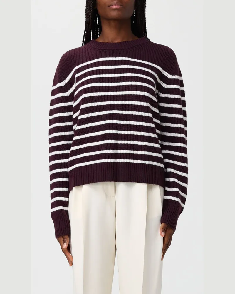 Roberto Collina Pullover damen Burgunderrot