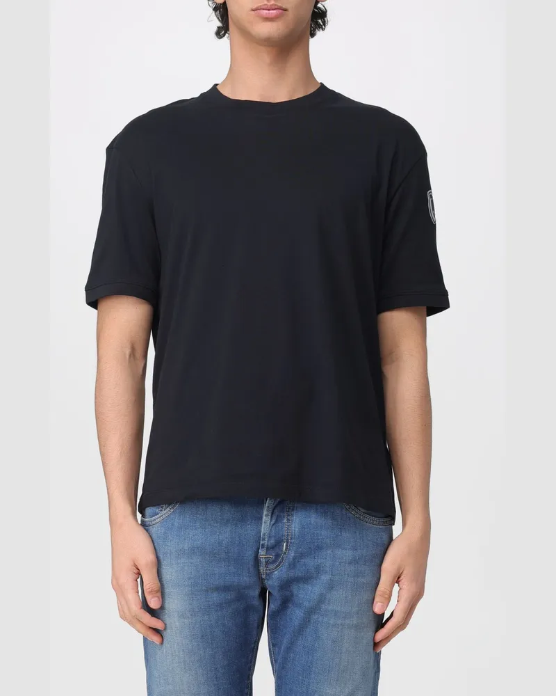 Blauer T-shirt herren Schwarz