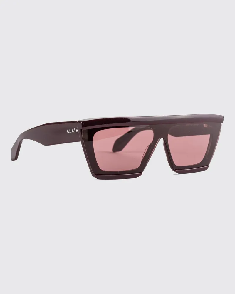 Alaïa Sonnenbrille damen Burgunderrot