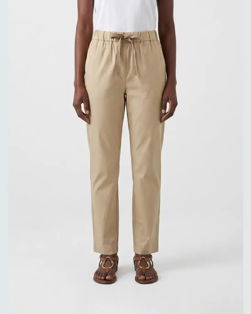 Semicouture Hose damen Gelb