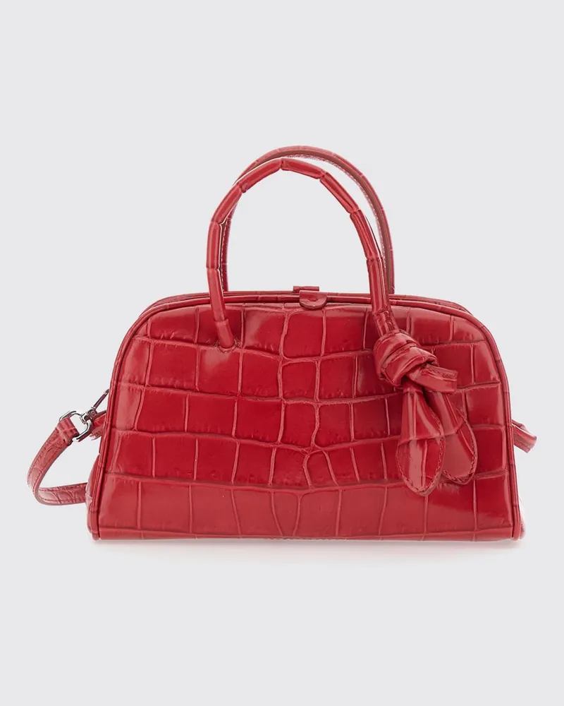 Jacquemus Le Turismo Handtasche aus Kalbsleder mit Krokodilprägung Rot