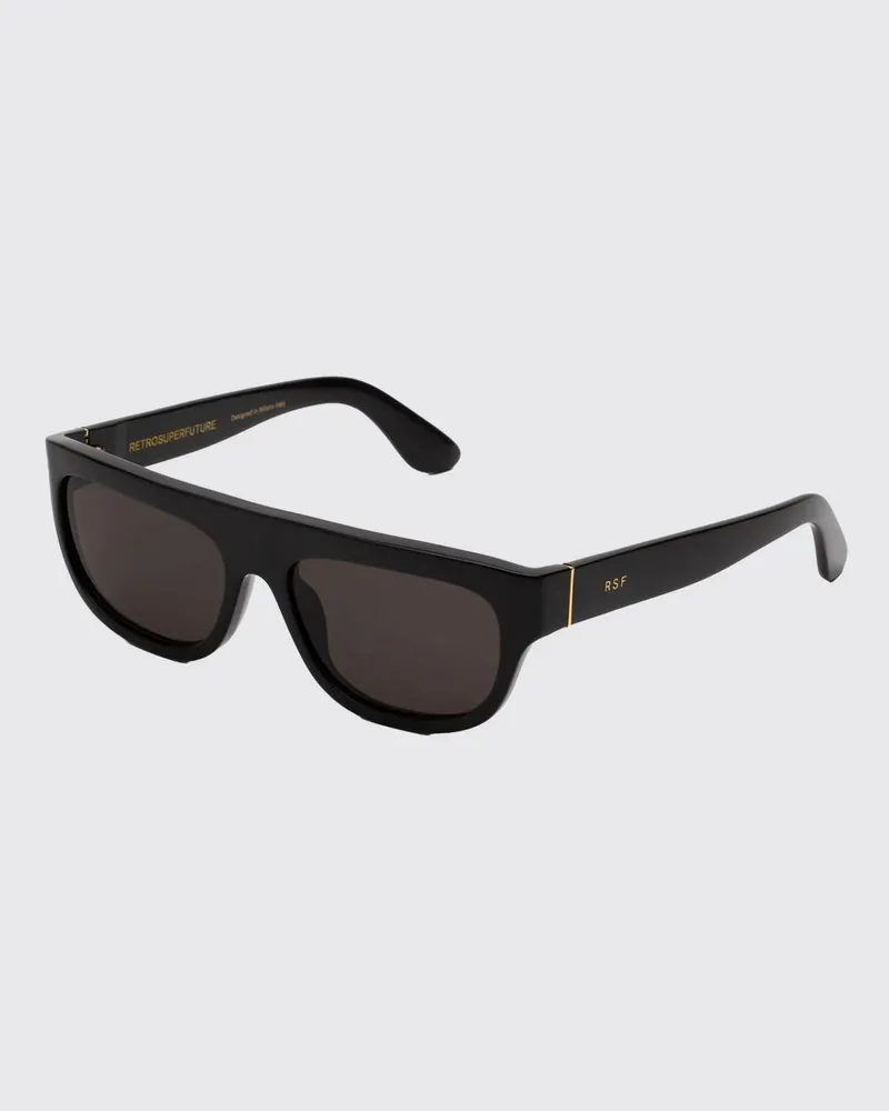 RETROSUPERFUTURE Serioso Aviator-Sonnenbrille von aus schwarzem Acetat Schwarz