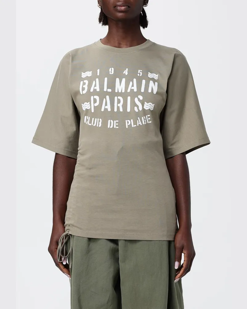 Balmain T-shirt damen Sage