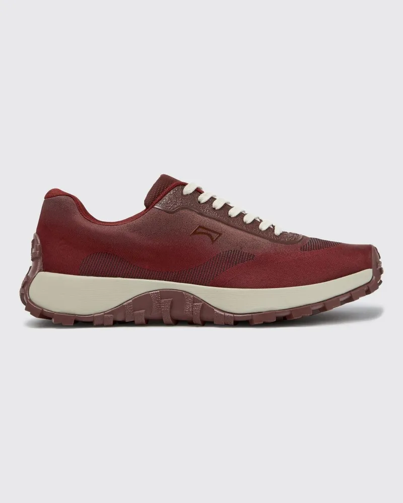 Camper Low-Top-Sneaker Drift Trail aus recyceltem PET mit Vibram-Sohle Burgunderrot