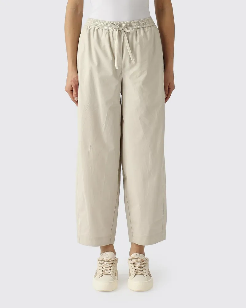 MEIMEIJ Hose aus Baumwollmischgewebe mit Kordelzug Cream