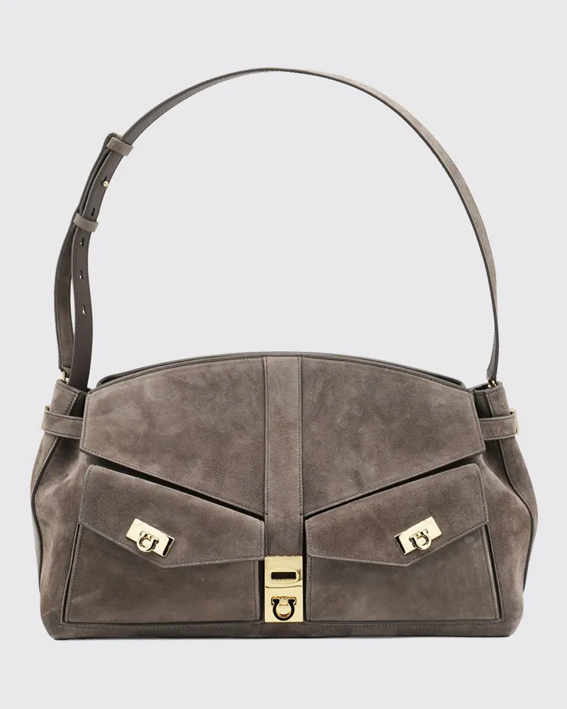Ferragamo Schultertasche damen Braun