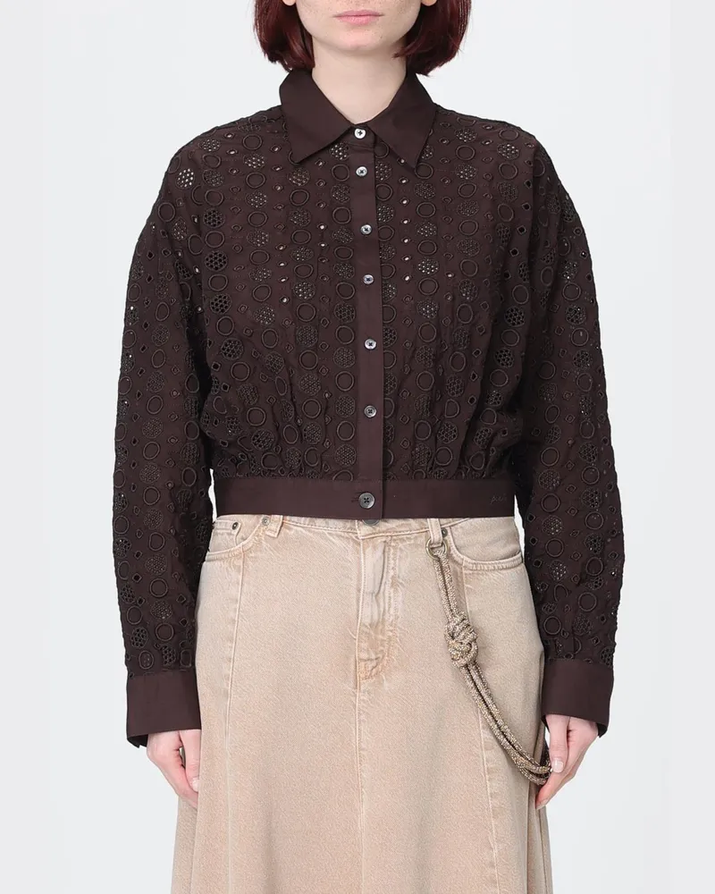 Pinko Hemdbluse damen Braun