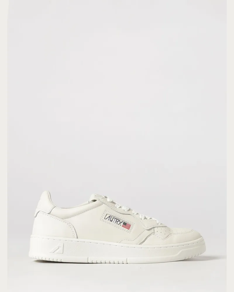 AUTRY Medalist Low Top Sneakers aus zweifarbigem Leder und Wildleder Yellow