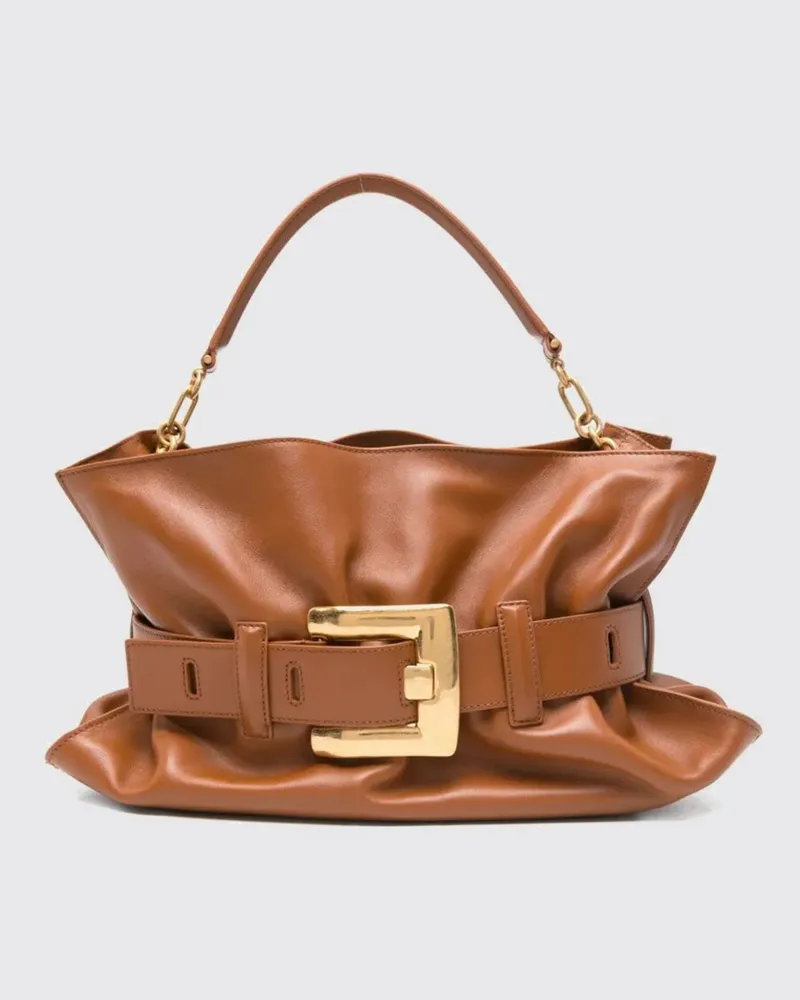 Balmain Schultertasche damen Braun