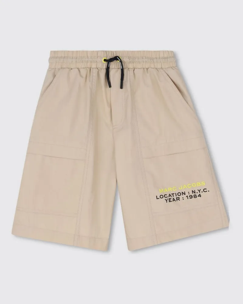 Marc Jacobs Baumwoll-Jogging-Shorts mit Logo Beige
