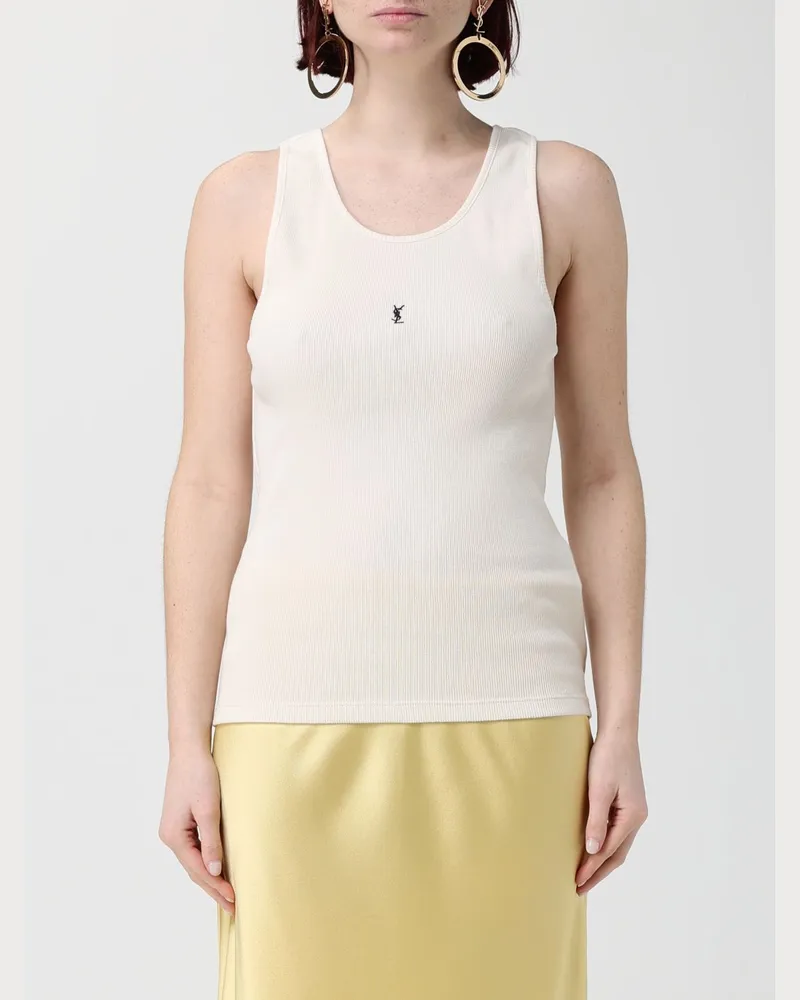 Saint Laurent Top damen Weiß