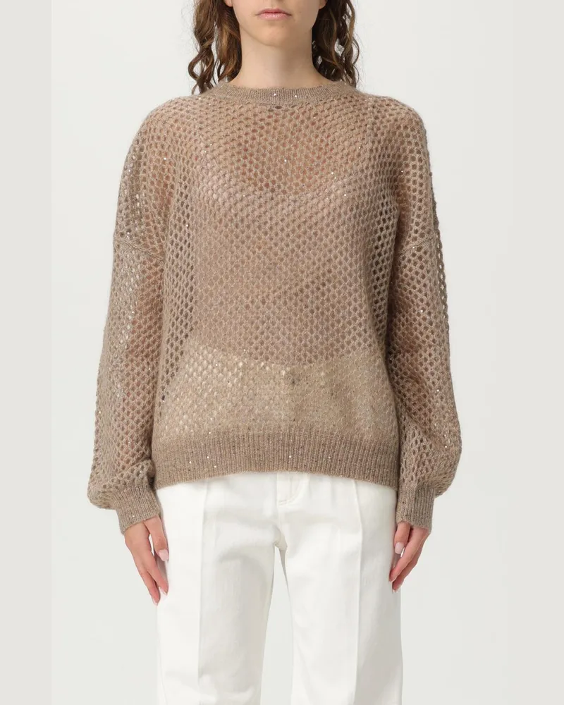 Brunello Cucinelli Pullover damen Braun