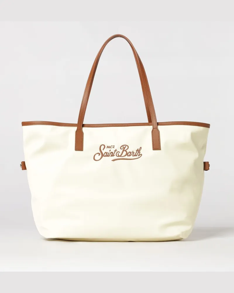 MC2 Saint Barth Nylon-Umhängetasche mit Logo Sand