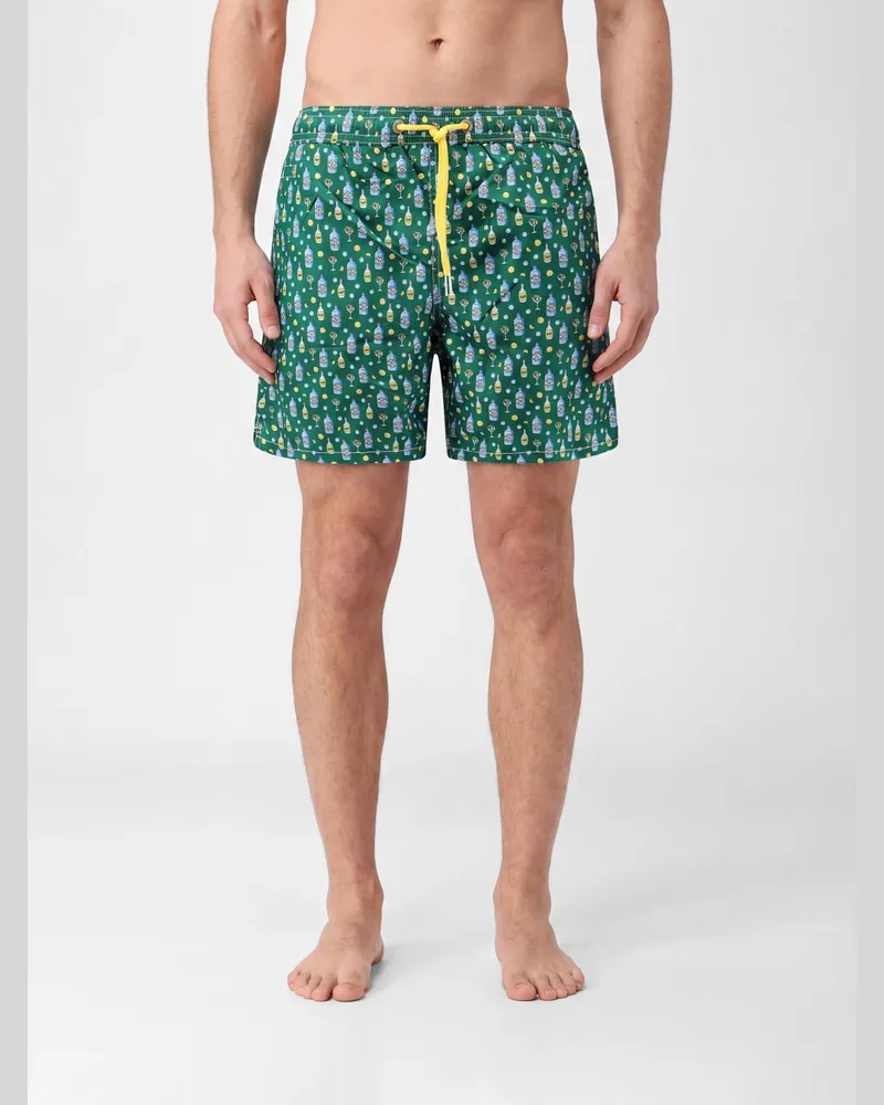 MC2 Saint Barth Bedruckte Boxer-Badehose Grün