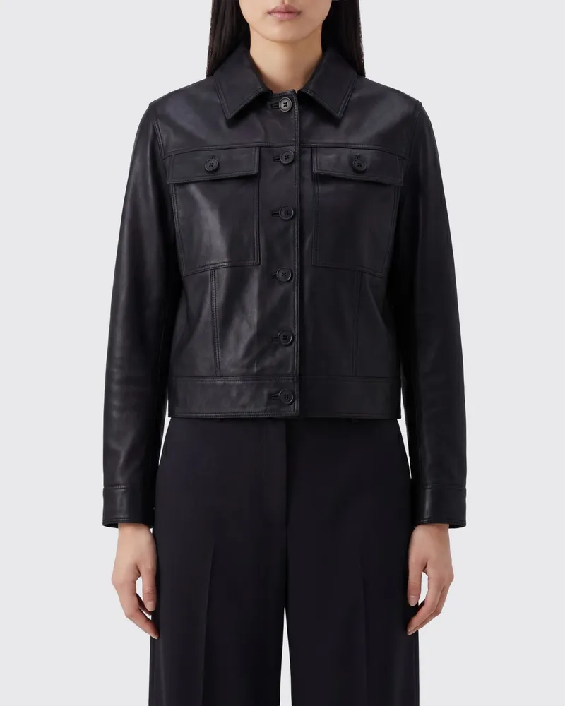 Salvatore Santoro Lederjacke Schwarz