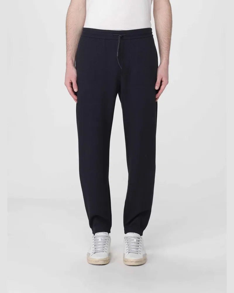 Emporio Armani Jogginghose aus Baumwollmischgewebe Navy