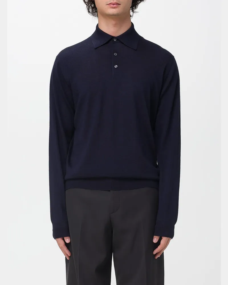 LARDINI Polo herren Blau