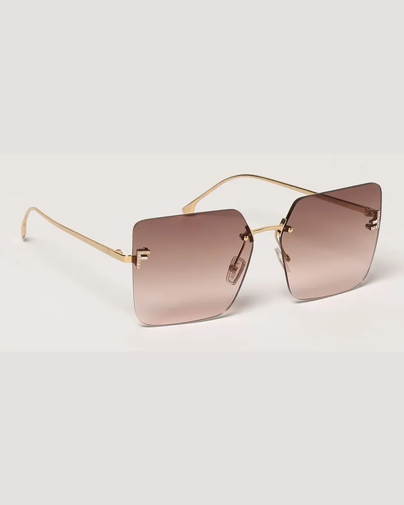 Fendi Brille damen Braun