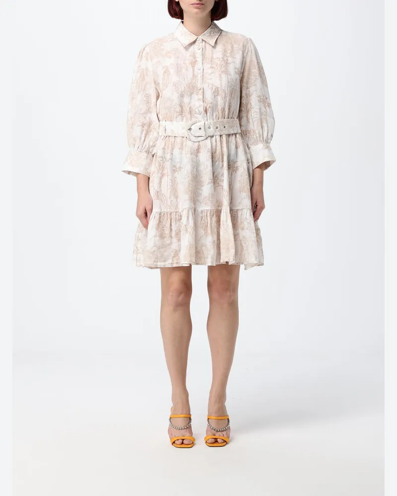 MC2 Saint Barth Minikleid aus Baumwolle mit tropischem Print Bunt