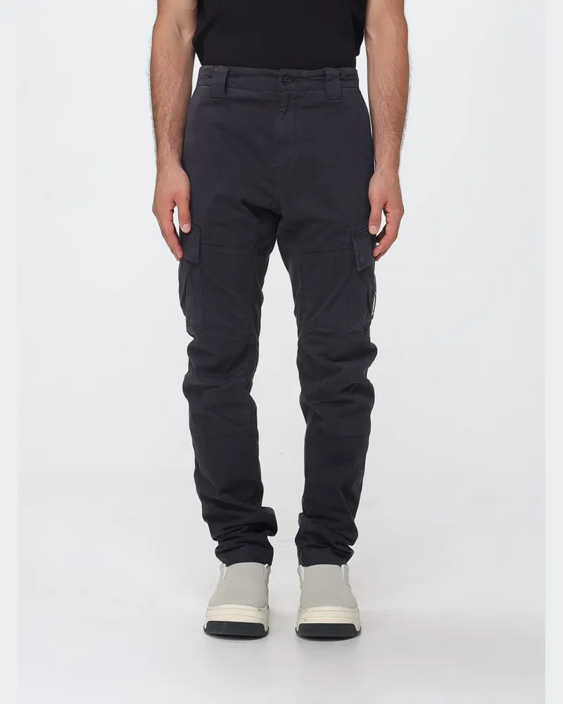 C.P. Company Slim Fit Cargo-Hose aus Stretch-Baumwolle Schwarz