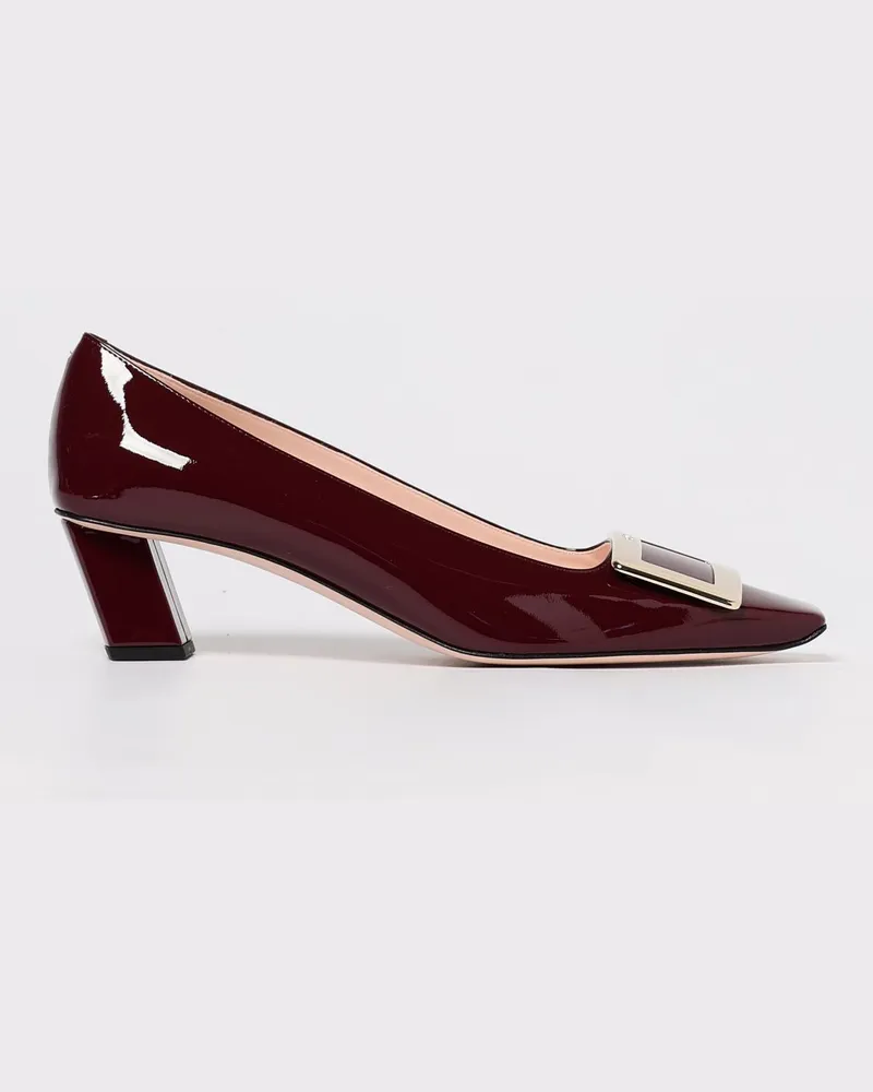 Roger Vivier Schuhe damen Burgunderrot