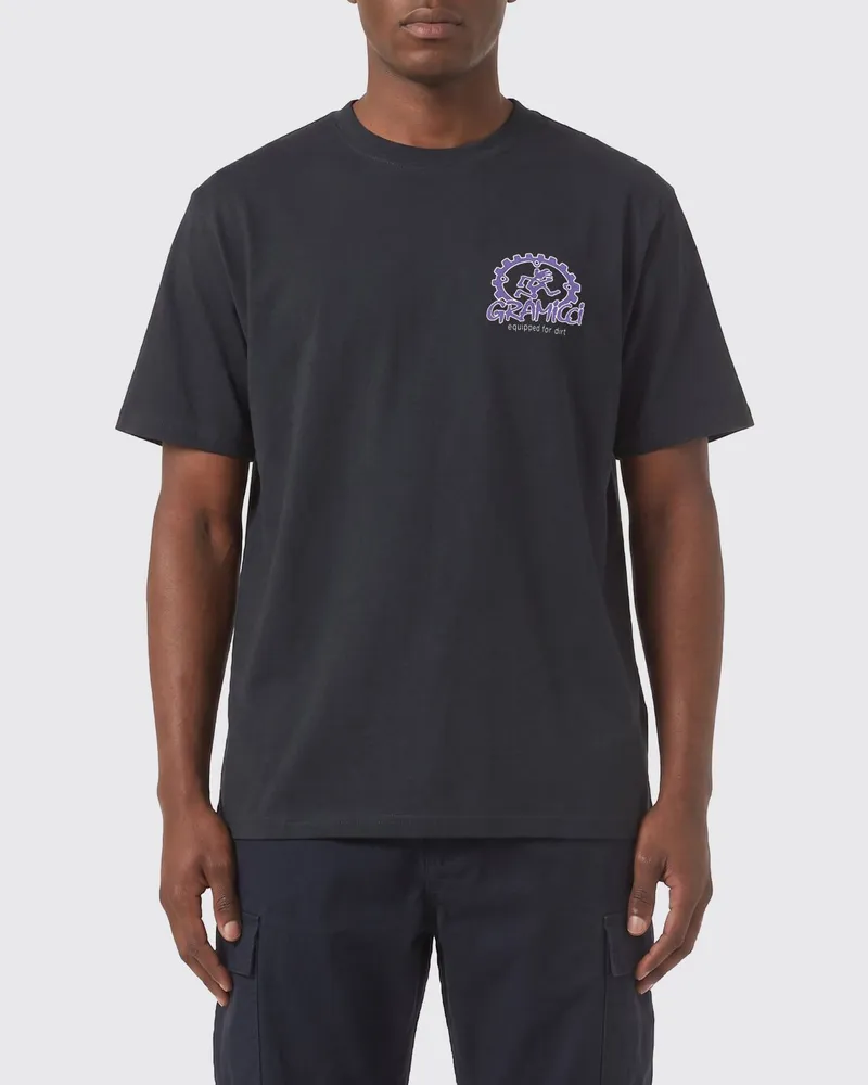 GRAMICCI Baumwoll-T-Shirt mit Logo Schwarz