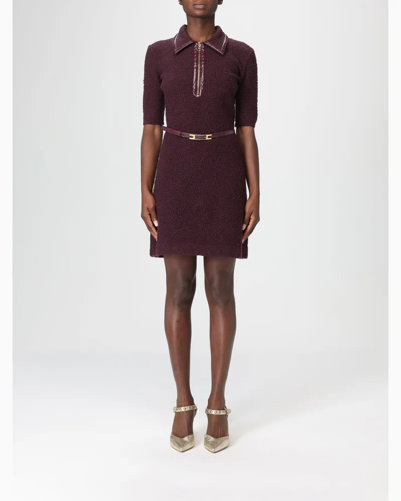 Elisabetta Franchi Kleider damen Weinrot