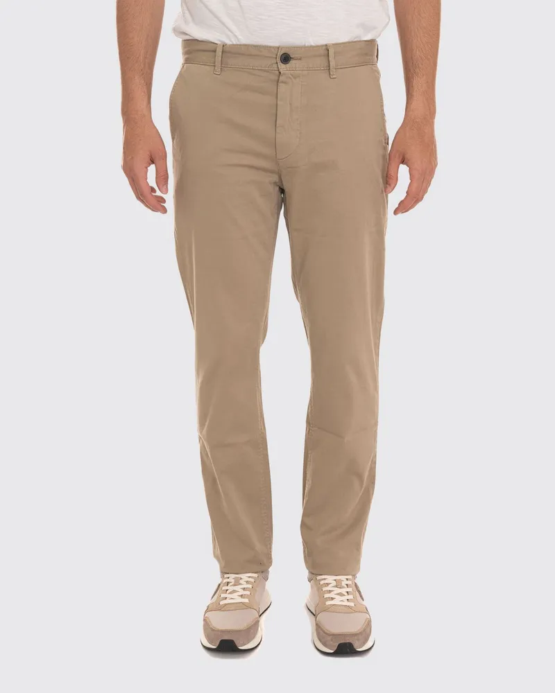 HUGO BOSS Slim-Fit Hose aus Stretch-Baumwolle mit schrägen Eingrifftaschen Braun