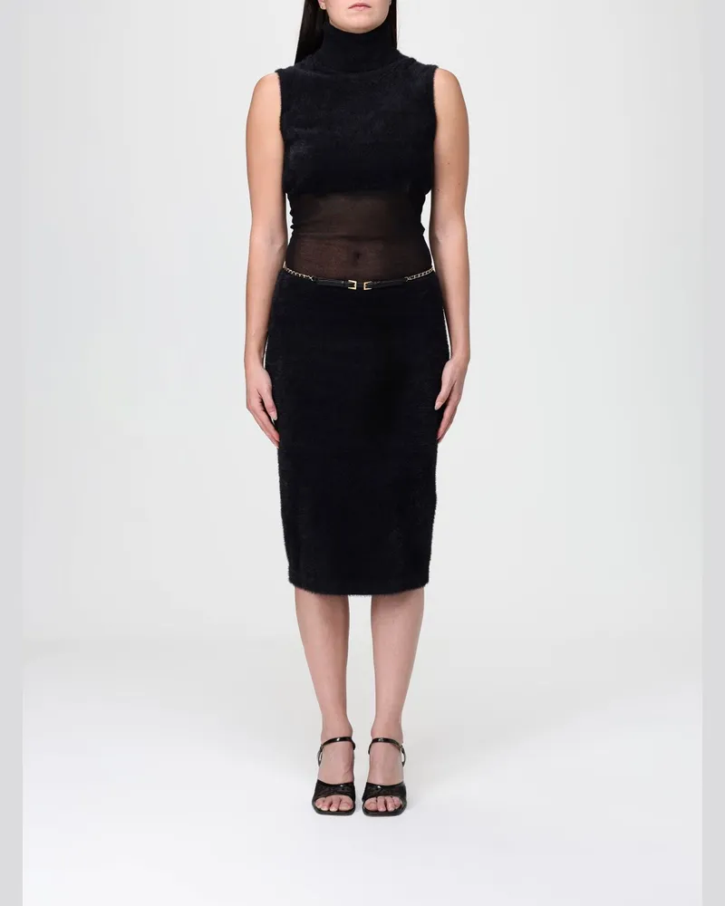 Elisabetta Franchi Kleider damen Schwarz