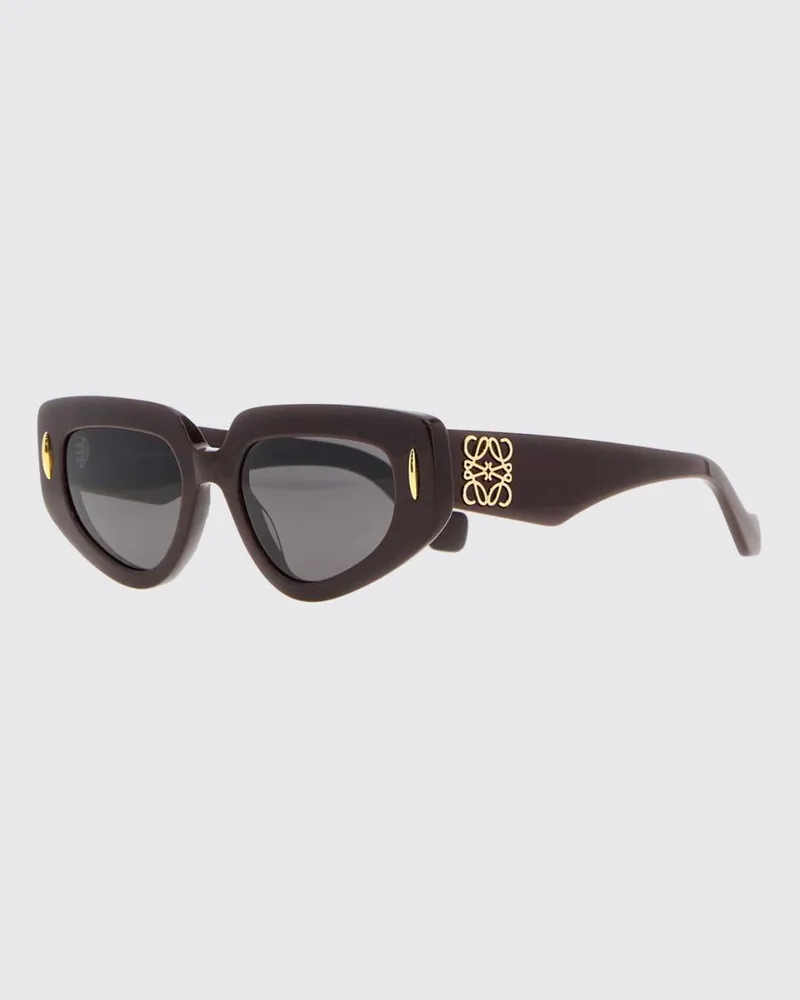 Loewe Ausgestellte Anagram Cat-Eye-Sonnenbrille aus Acetat mit Kontrastlogo Braun
