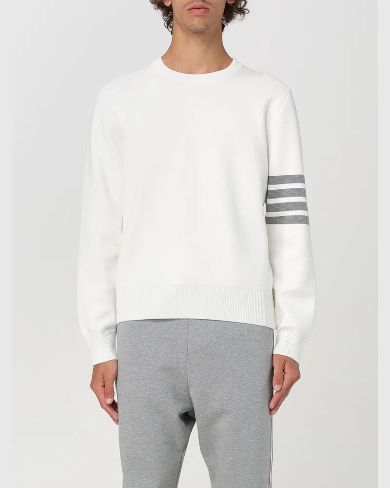Thom Browne Baumwollpullover Weiß
