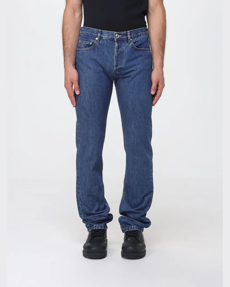 A.P.C. Straight-Jeans mit mittlerer Leibhöhe aus indigofarbenem Baumwolldenim Indigo