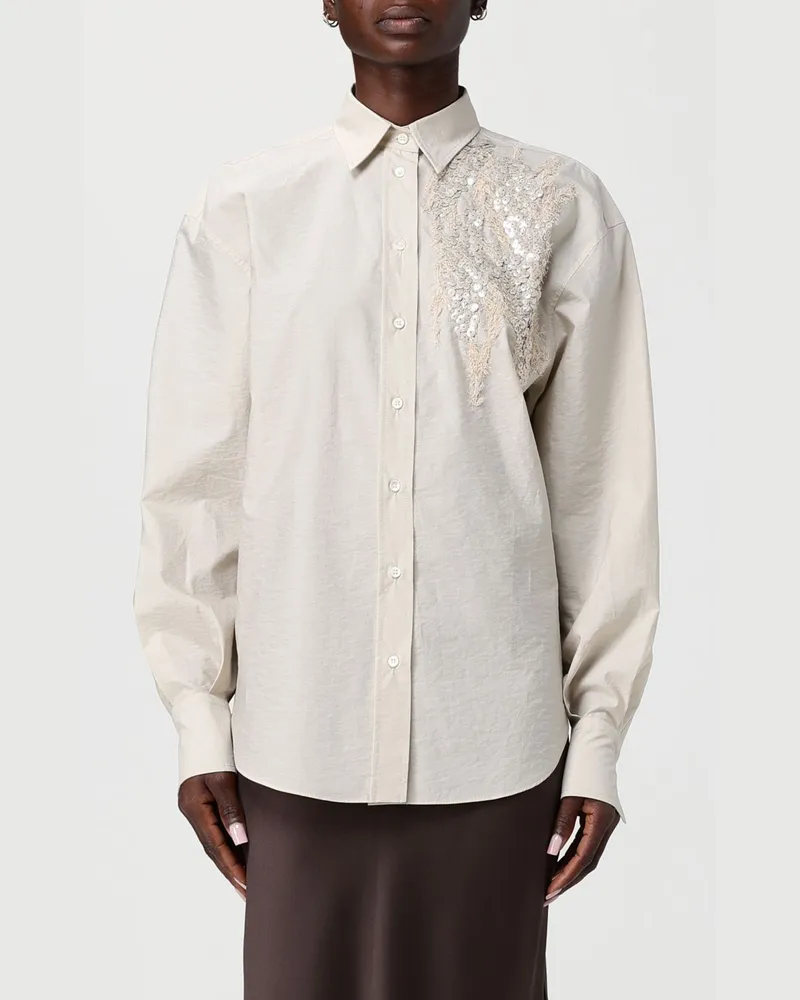 Brunello Cucinelli Hemdbluse damen Beige