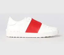 Open Sneakers aus Leder