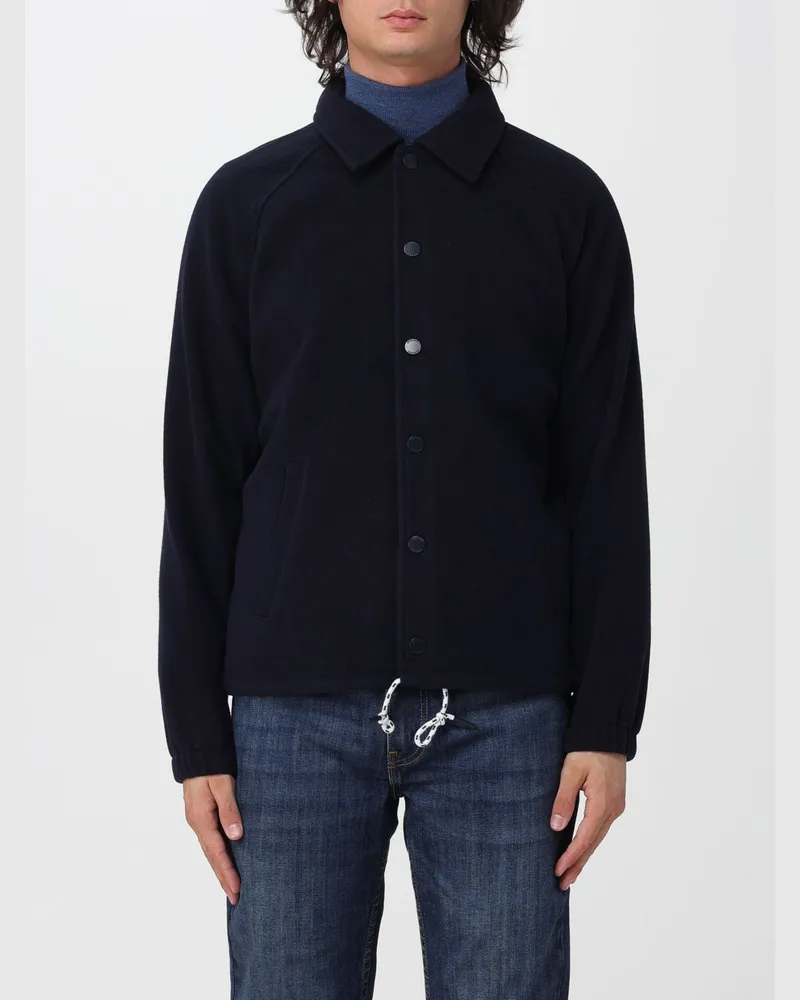 Sebago Tender Hemdjacke aus Wolle mit Druckknopfverschluss und Kordelzug Navy