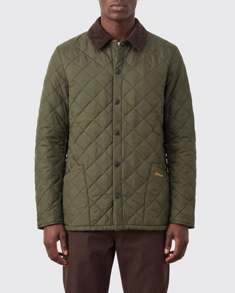 Barbour Gesteppte Heritage Liddesdale Jacke von mit Samtkragen Grün