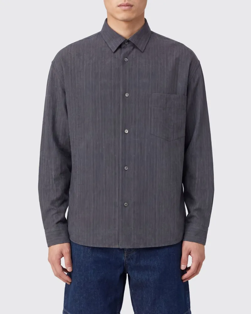 LARDINI Freizeit-Leinenhemd Blau
