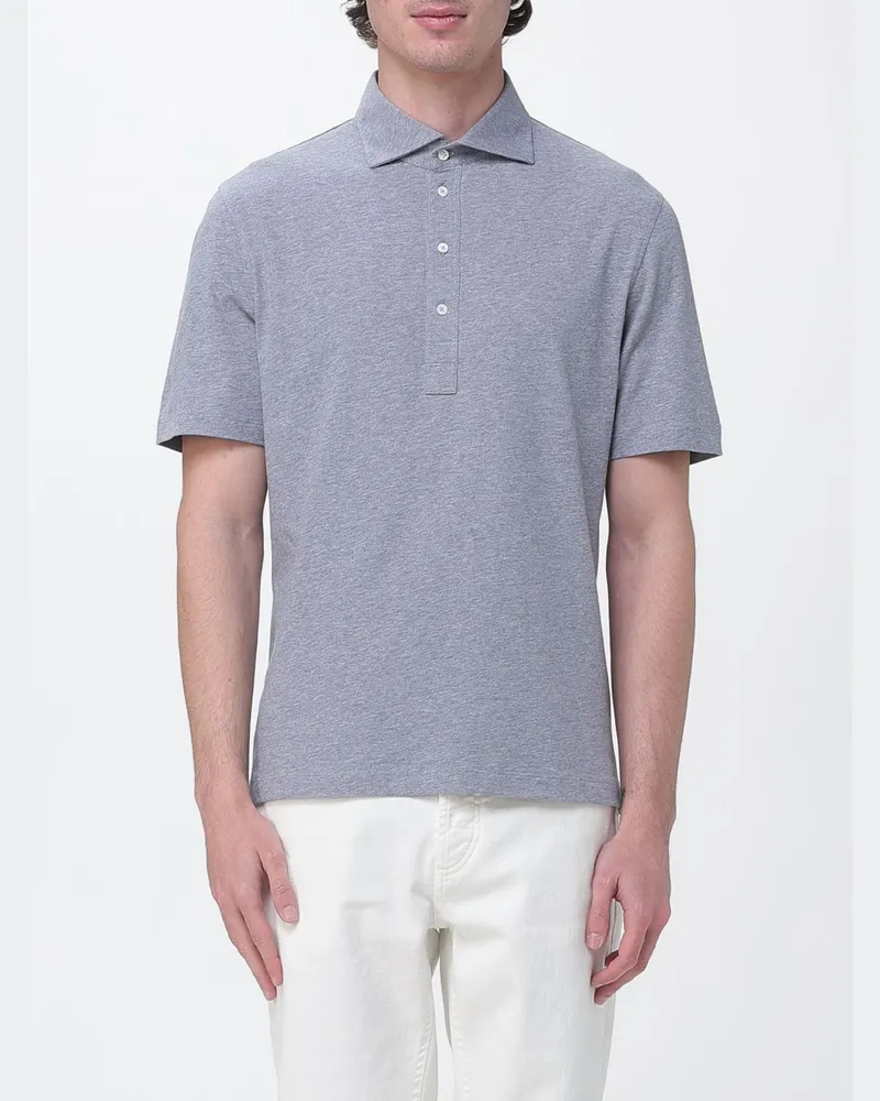 Brunello Cucinelli Polo herren Grau